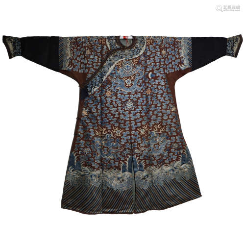 Qing Dynasty, Qianlong Emperor 12 Chapter Dragon Robe