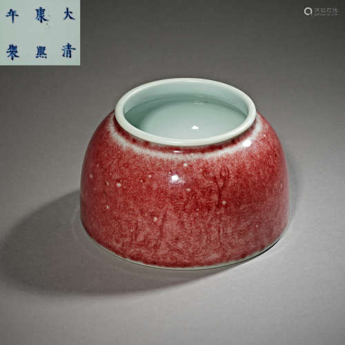 Qing Dynasty of China,Ji-Red Glaze Washing