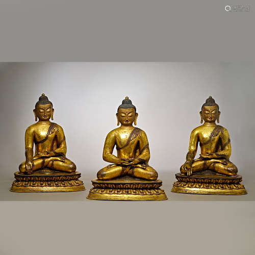 Qing Dynasty of China,Bronze Gilt Buddha Statue