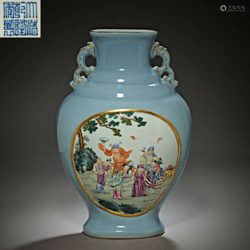 Qing Dynasty of China,Enamel Painted Appreciation Bottle