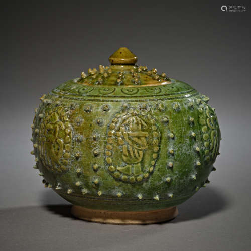 Tang Dynasty of China,Green Glaze Jar