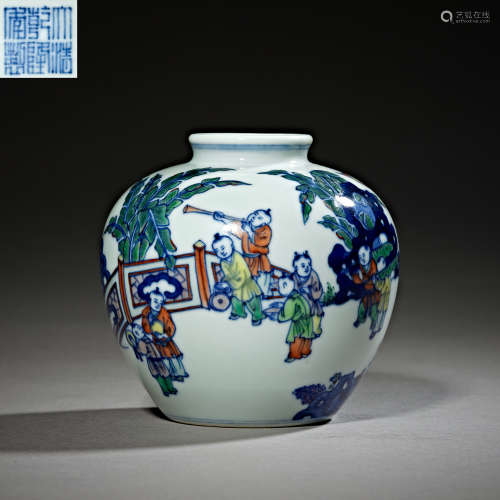 Qing Dynasty of China,Blue and White Multicolored Character ...