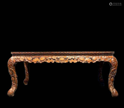 CHINESE HUANGHUALI STRIP CASE, QING DYNASTY