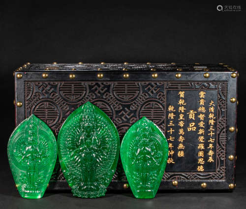 CHINESE TRIBUTE BOX, QING DYNASTY