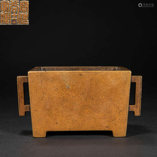 CHINESE COPPER INCENSE BURNER, MING DYNASTY