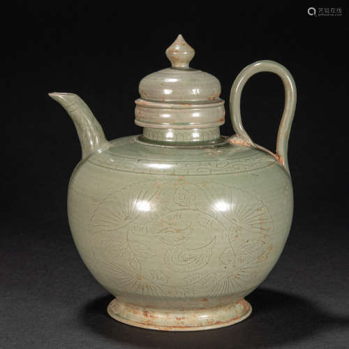 CHINESE YUE WARE HOLDING POT, SONG DYNASTY