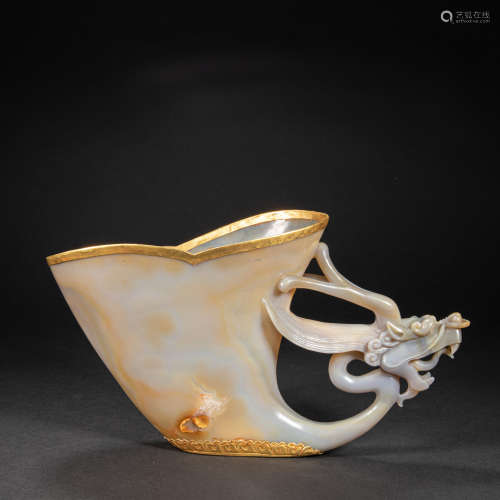 CHINESE AGATE CUP, LIAOJIN PERIOD