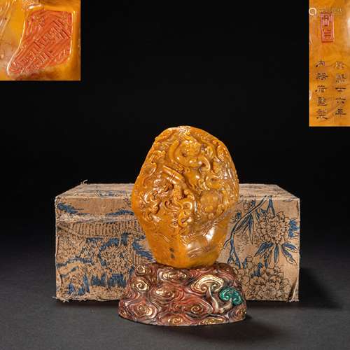 CHINESE TIAN HUANG STONE SEAL, QING DYNASTY