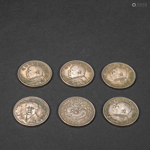 A GROUP OF CHINESE SILVER COINS