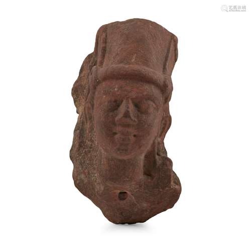 RED SANDSTONE HEAD OF VISHNU INDIA, GUPTA PERIOD, CIRCA 6TH ...