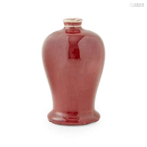 OX-BLOOD-GLAZED LANGYAO MEIPING VASE QING DYNASTY, 18TH-19TH...