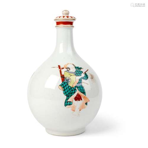 JAPANESE KUTANI LIDDED VASE