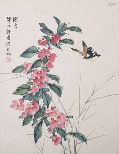 邵幼軒(1918~2009) 花鳥 紙本 鏡片