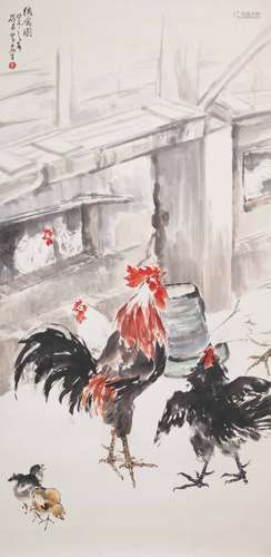 黃磊生(1928~2011) 大吉圖 紙本 鏡片