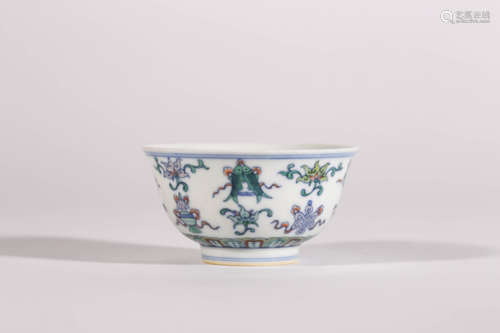 Doucai Glaze Babao Cup