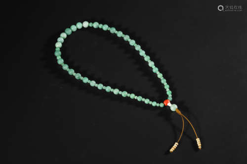 Carved Jadeite Beads Necklace