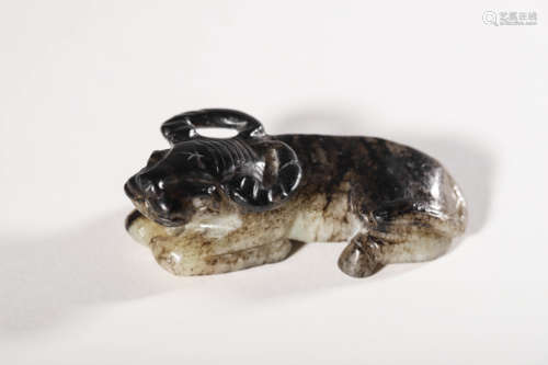 White Jade Bull Ornament