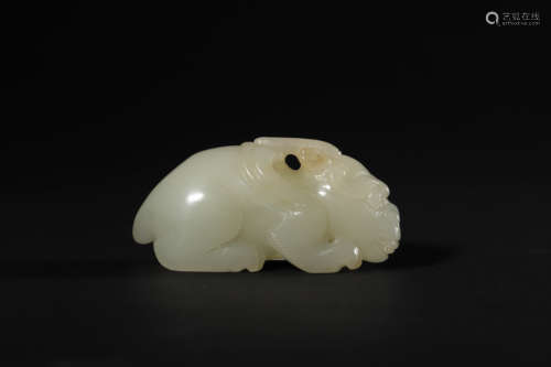 Carved Jade Auspicious Beast