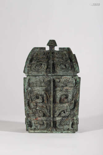 Bronze Ritual Square Vessel