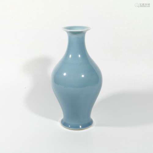 Blue Glaze Porcelain Bottle, China