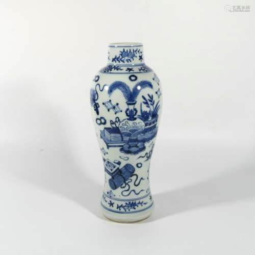 Blue And White Porcelain Vase, China
