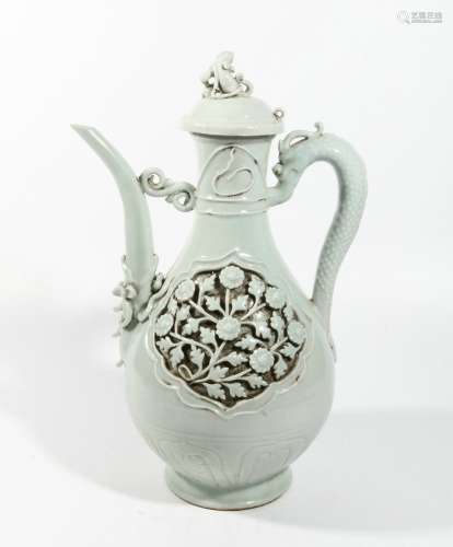 White Glaze Porcelain Ewer, China