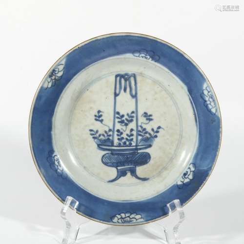 Blue And White Porcelain Dish, China