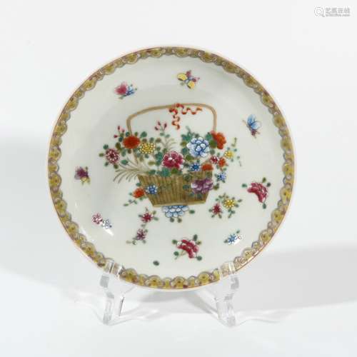 Famille Rose Porcelain Dish, China