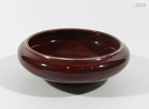 Red Glaze Porcelain Brush Washer, China