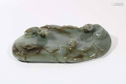 Green Jade Inkstone, China