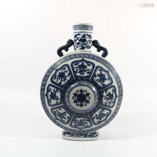 Blue And White Porcelain Bottle, China