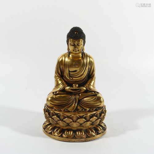 Gold Gilded Statue Of Buddha, China