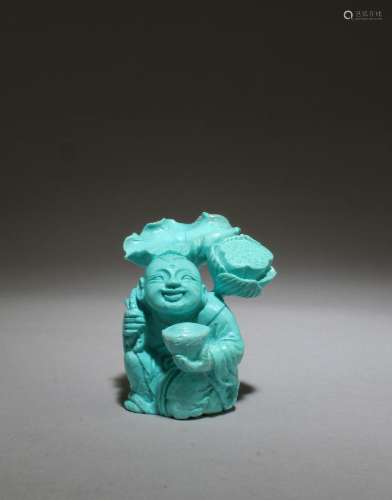 A Torquoise Decorative Figurine