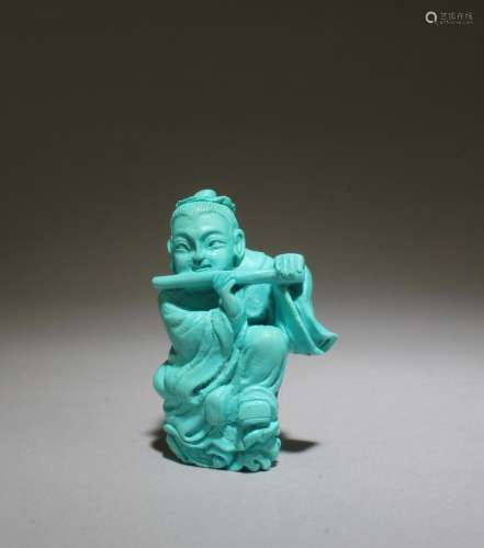 A Torquoise Decorative Figurine