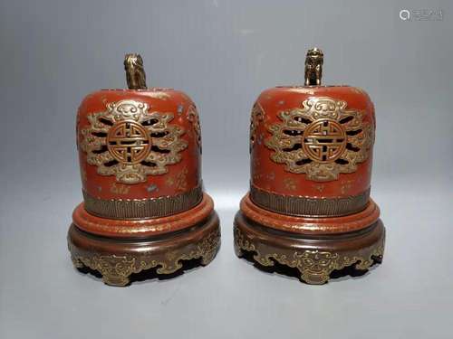 A Pair of Porcelain Incense Diffusers