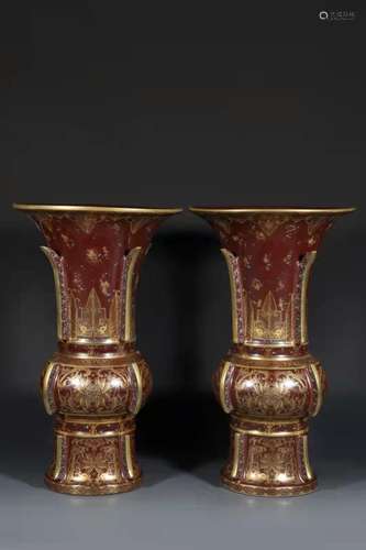 A Pair of Porcelain Vases