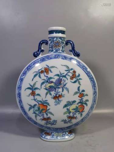 A Porcelain MoonFlask Vase