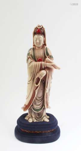 Chinese Carved Soapstone Guanyin Statue