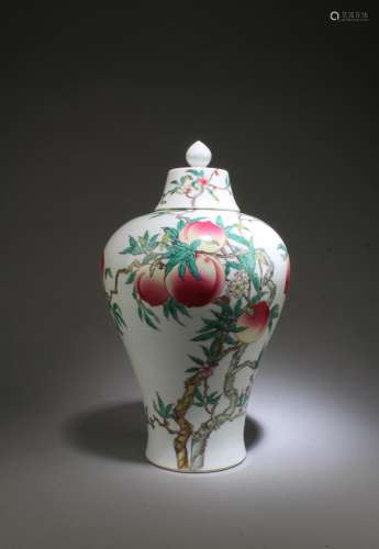 A Porcelain Meiping Vase