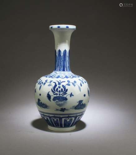 A Blue & White Porcelain Vase