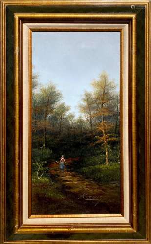A Framed Oil painting