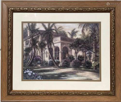 A Framed European Decorative Artwork