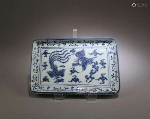 A blue & White Porcelain Plate