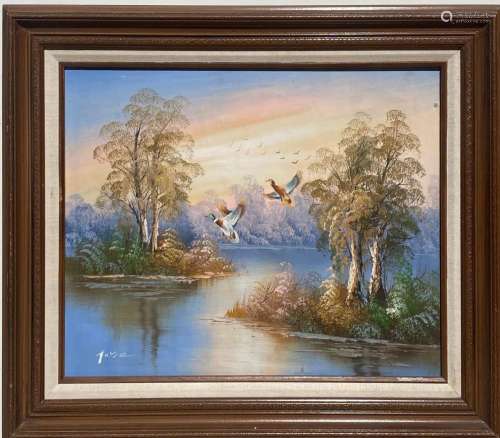 A Framed Oil painting