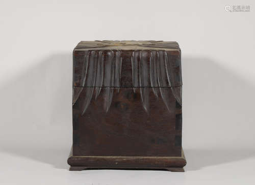 Carved Rosewood Squared Box Qing Style