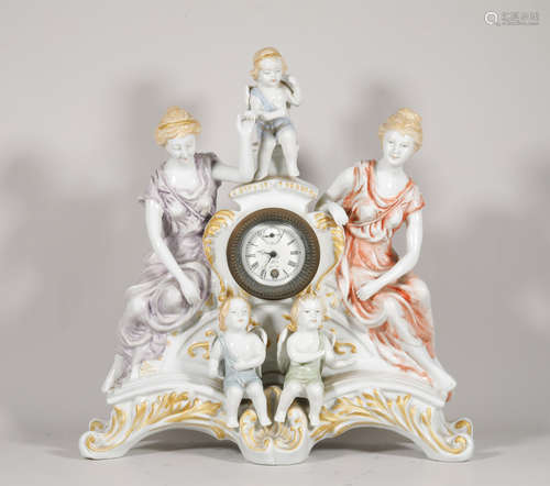 18th century porcelain people watches and clocks