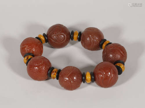 Agate Bead Bracelet Liao Style