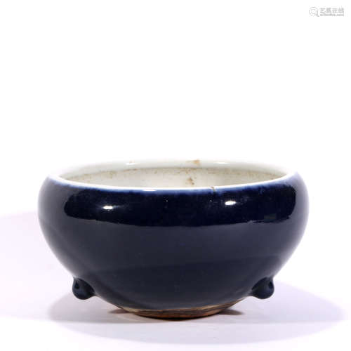 Blue Glaze Porcelain Vessel