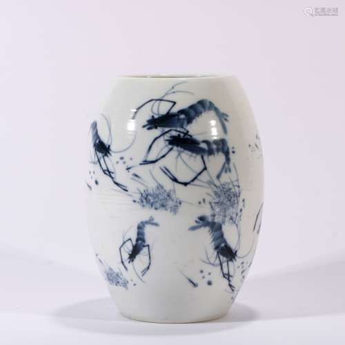 Blue And White Porcelain Jar
