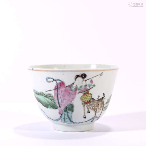Famille Rose Porcelain Cup